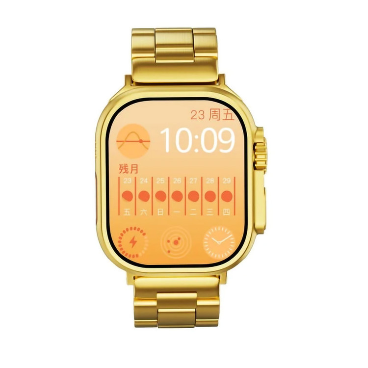 ساعت هوشمند مدل H20 ULTRA 49mm دارای صفحه نمایش رنگی و لمسی، کنترل موسیقی (Music Player)، کنترل سطح اکسیژن خون، قابلیت مکالمه از طریق بلوتوث بند استیل به همراه هندزفری