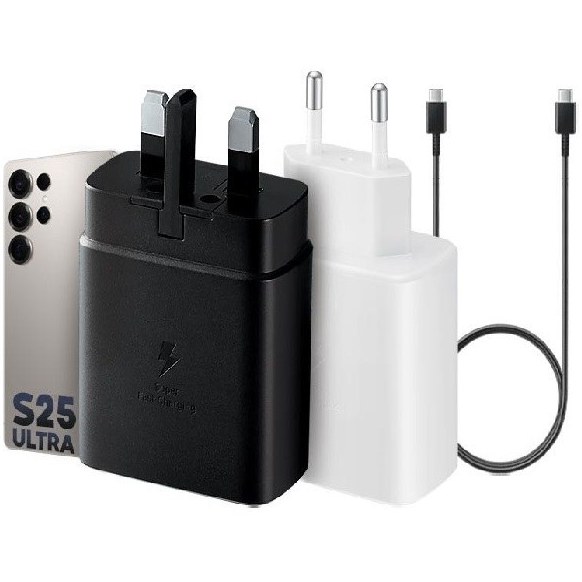 شارژر سامسونگ S25 Ultra ۴۵ وات با قابلیت سوپر فست