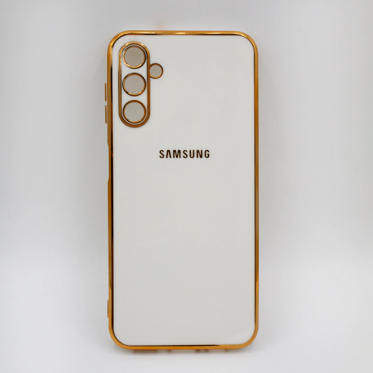 قاب گوشی Samsung A14طرح My Caseمحافظ لنزدار اصلی مشکی سفید صورتی