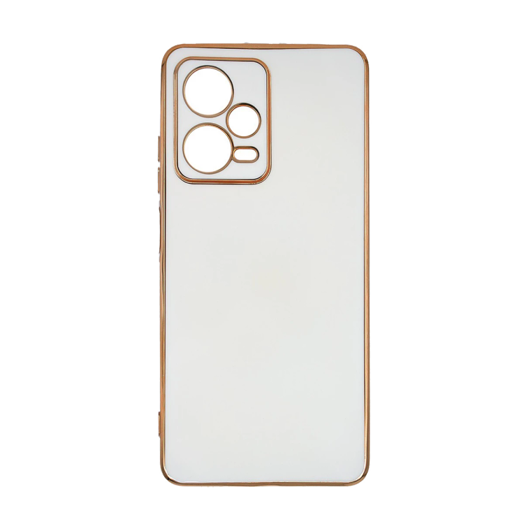 قاب گوشی Poco X5 / Redmi Note 12 5G شیائومی ژله ای مای کیس دور طلایی شفاف