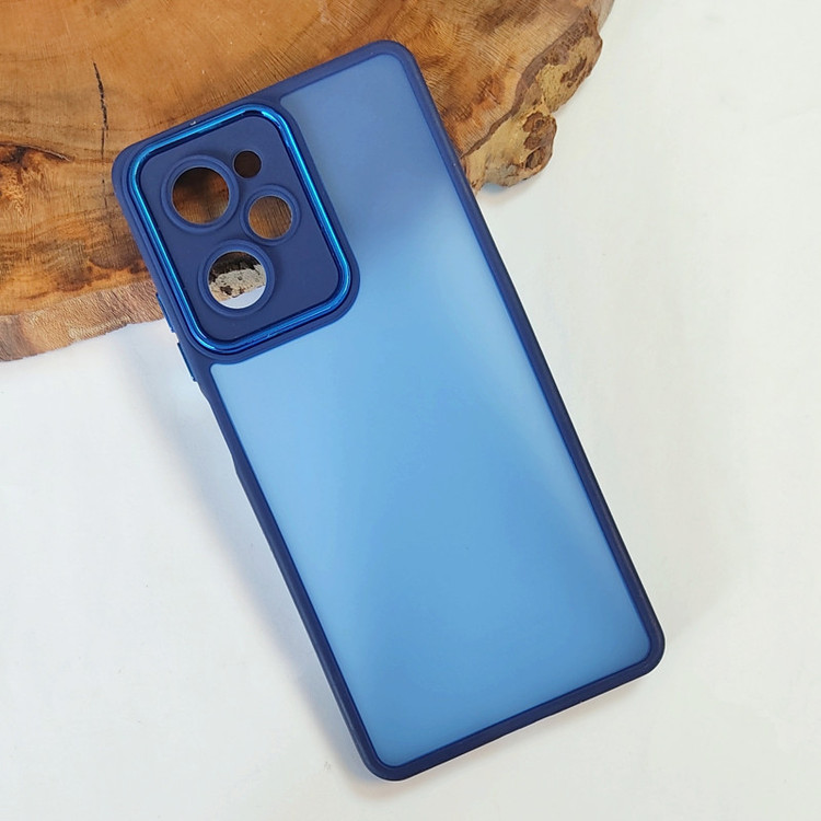 قاب پشت مات محافظ لنزدار Xiaomi Poco X5 Pro 5G آبی زیبا