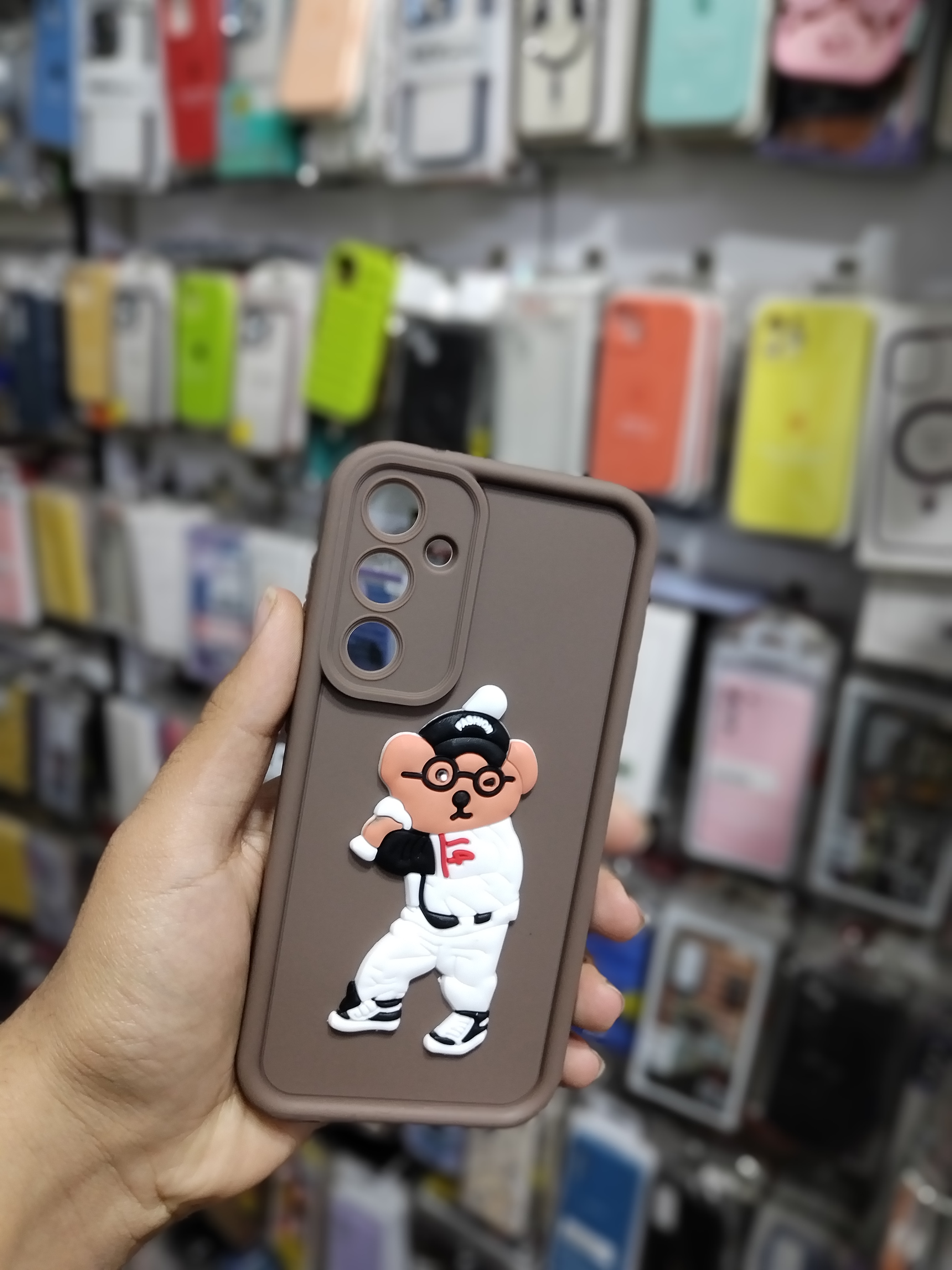 قاب گوشی Galaxy S23 FE سامسونگ طرح سیلیکونی Solid عروسکی فانتزی برجسته سه بعدی محافظ لنزدار طرح دار