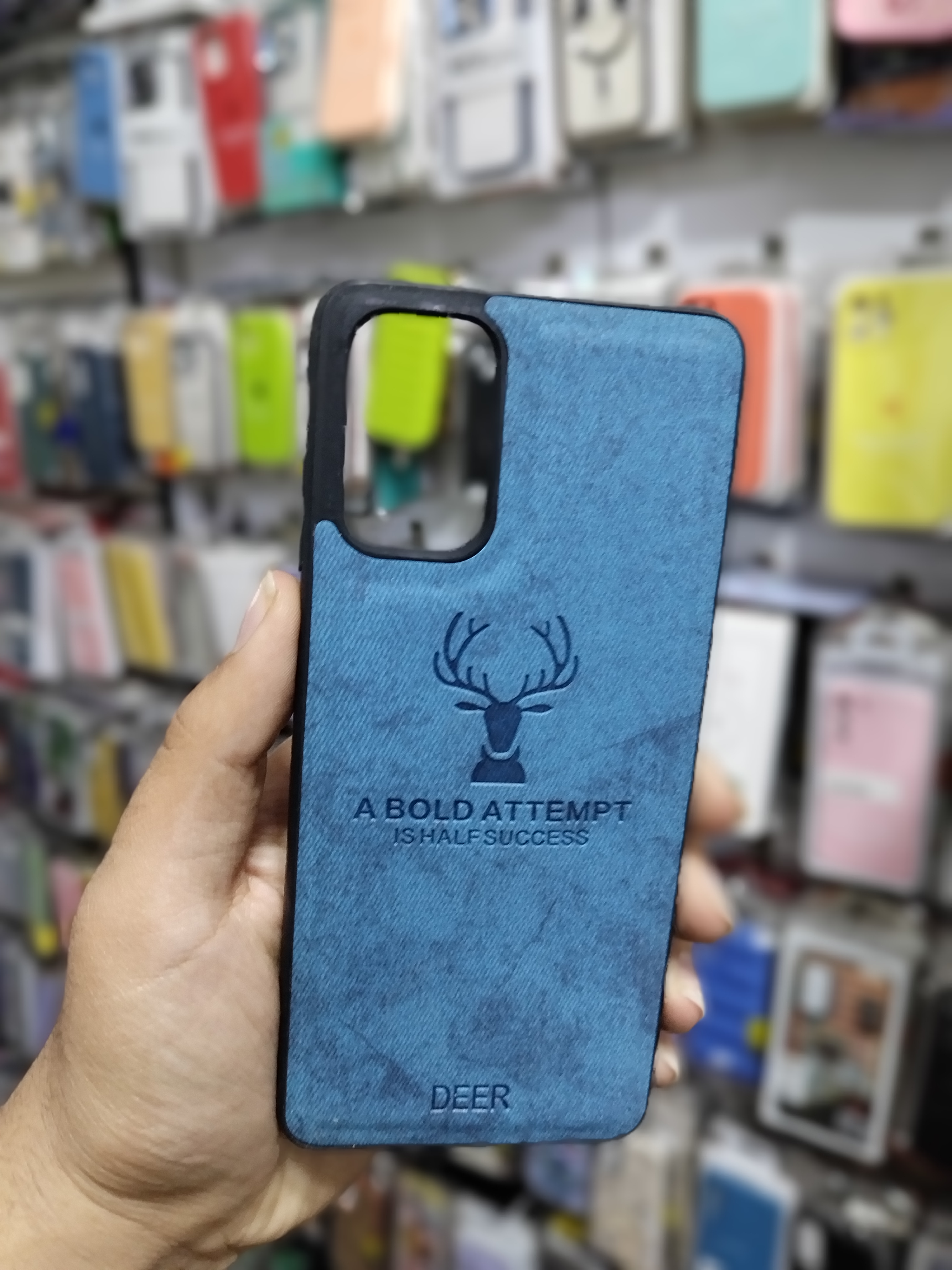 قاب چرمی سامسونگ Galaxy S20 plus مدل A Bold Attempt آبی