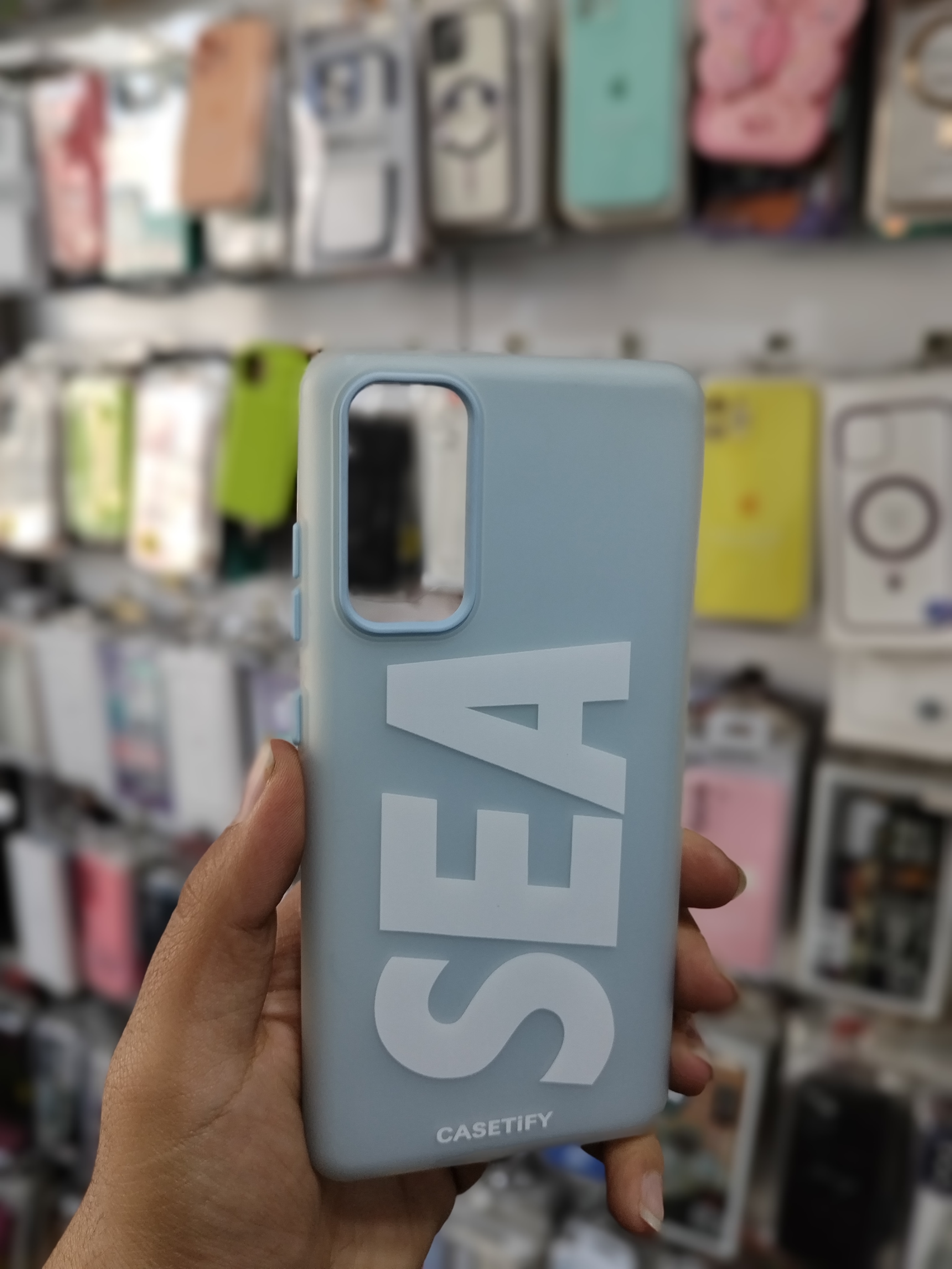 قاب کاور Samsung Galaxy S20 FE پاستیلی آبی مدل SEA اصلی