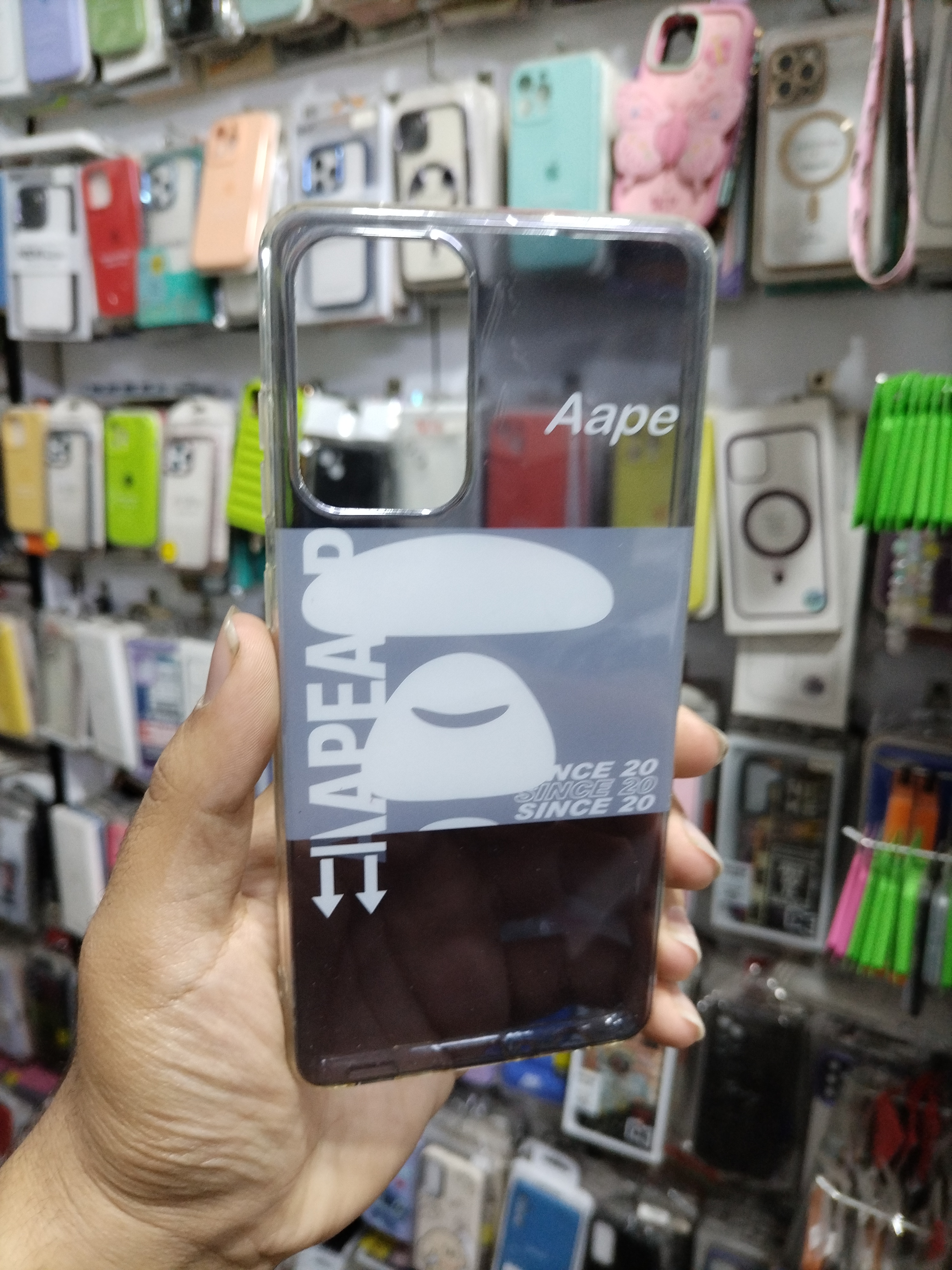 قاب کاور A72 ژله ای طرح دار