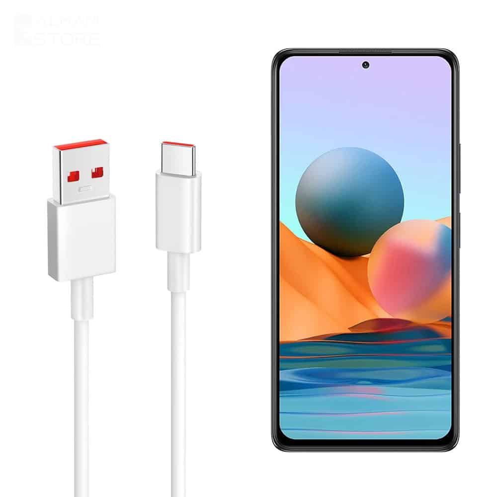 کابل شارژ شیائومی Redmi Note 10 Pro طول ۱ متر