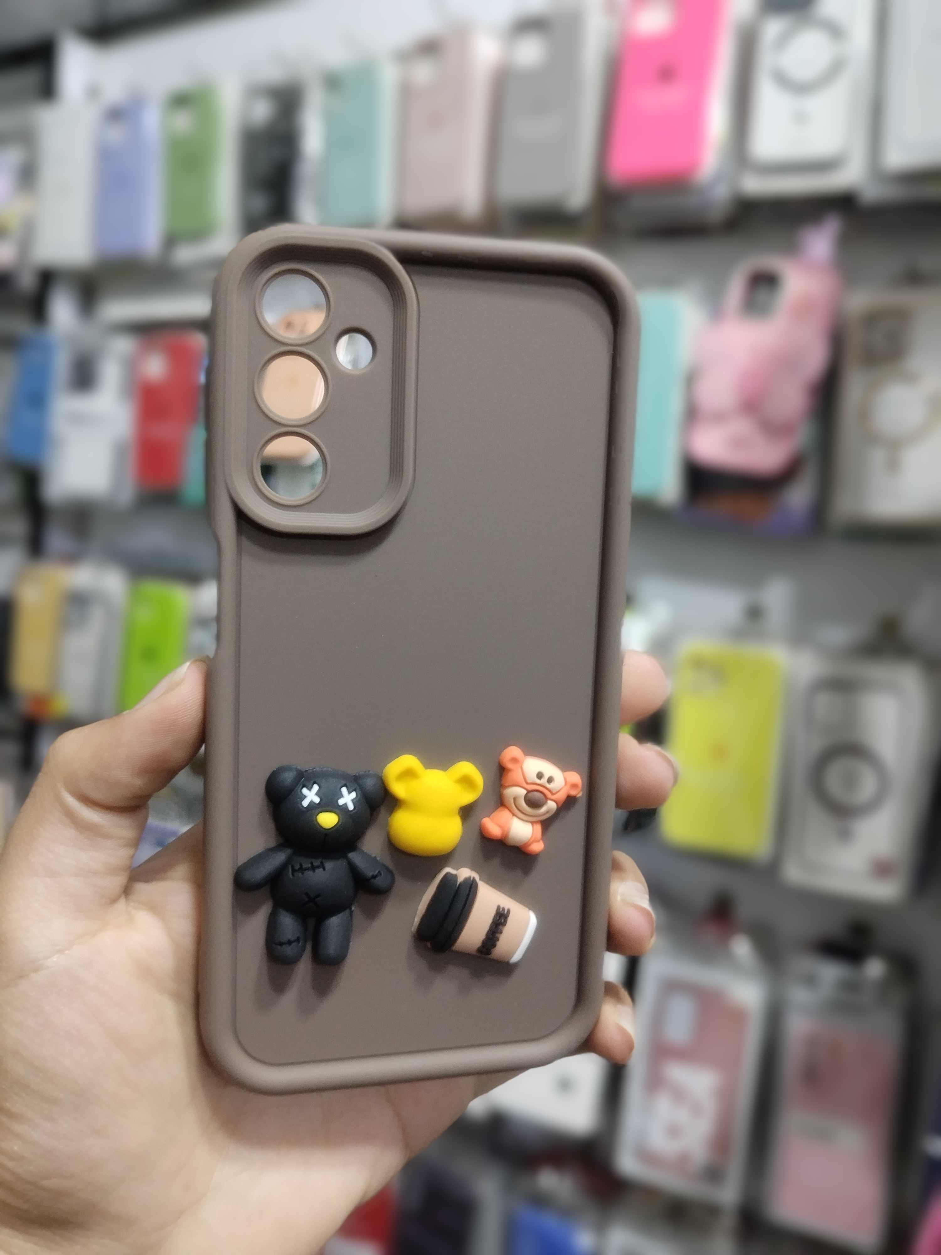 قاب گوشی Galaxy A25/A24/A15 سامسونگ طرح سیلیکونی عروسکی فانتزی برجسته طرح دار