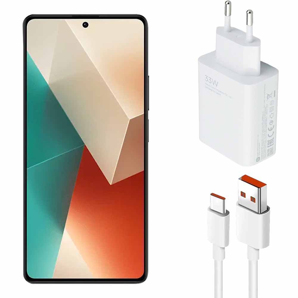 شارژر شیائومی Redmi Note 12 ظرفیت ۳۳ وات با پورت USB Type C