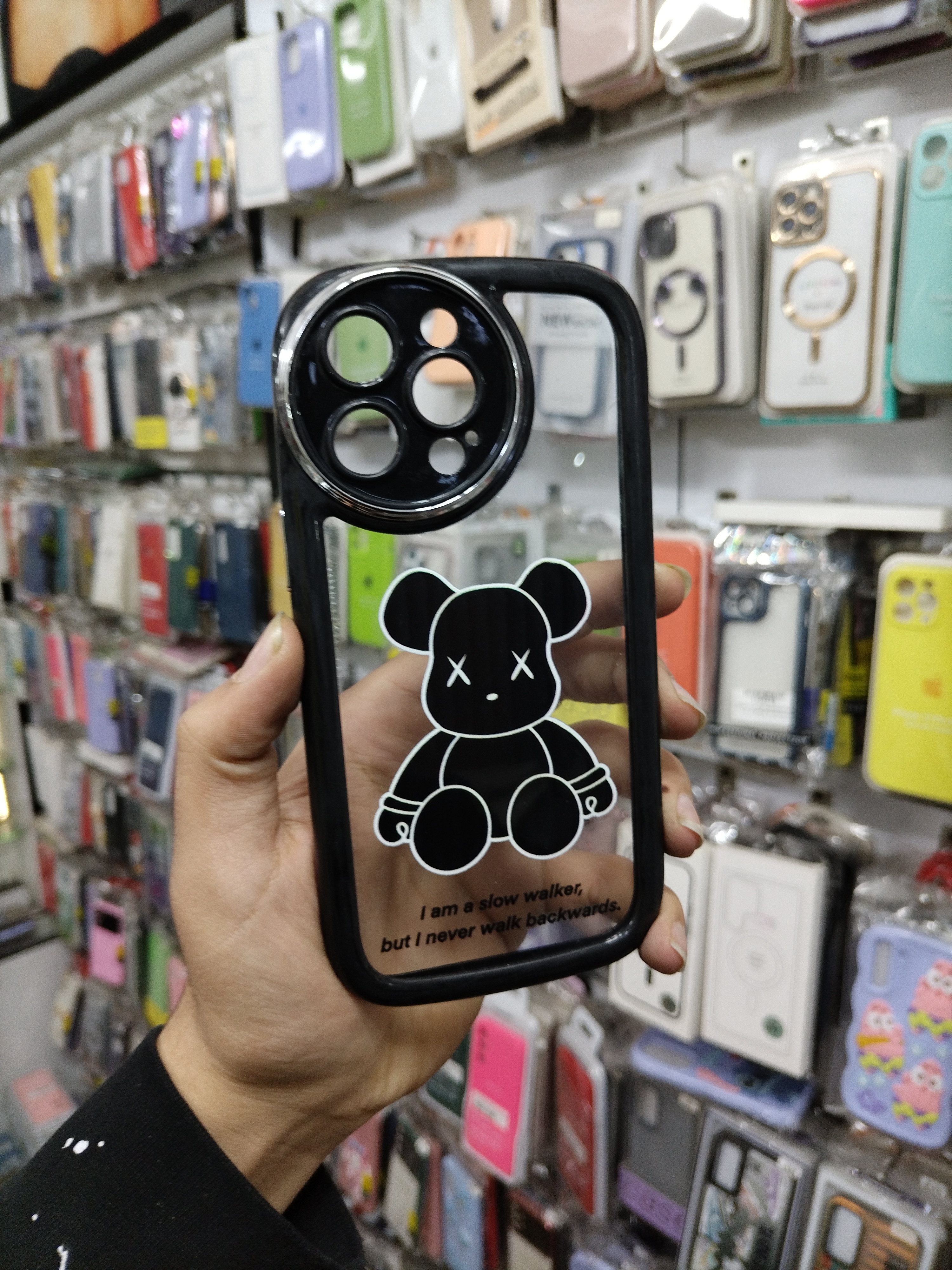 کاور Unique Case مناسب برای گوشی آیفون 13 پرومکس iPhone 13 promax طرح دار رنگ ثابت شفاف اورجینال