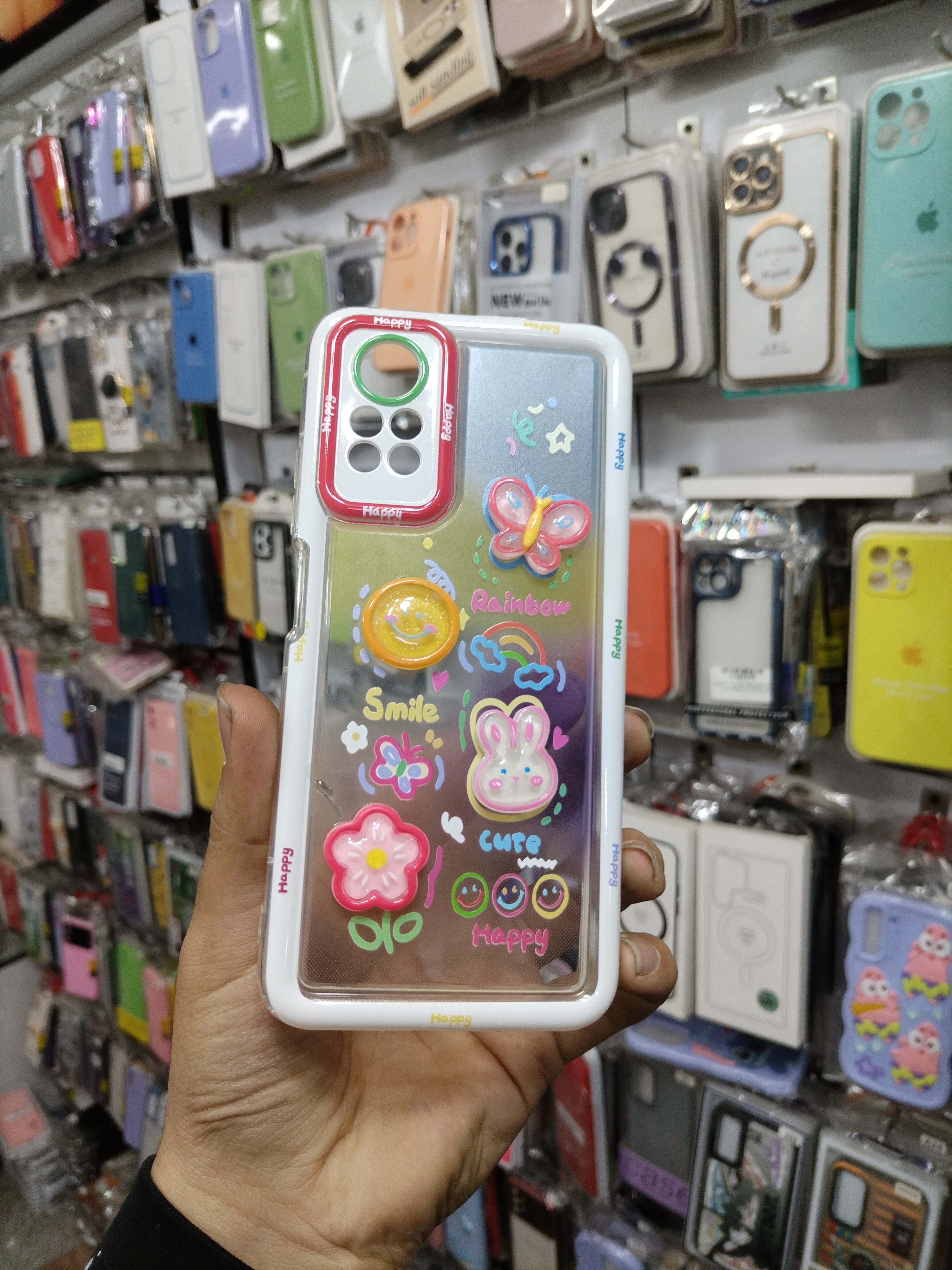 قاب گوشی Redmi Note 11 pro 4G / Redmi Note 12 pro 4G شیائومی طرح دار عروسکی برجسته محافظ لنزدار