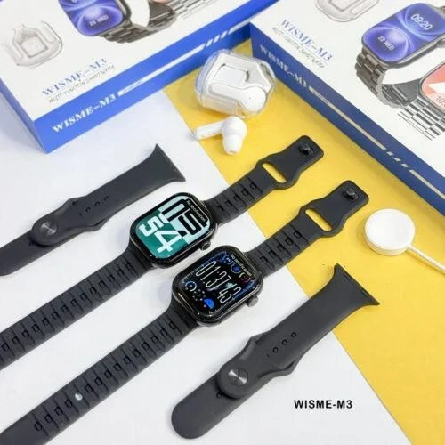 ساعت هوشمند WISME مدل M3 سایز ۴۹ میلیمتر با نمایشگر سوپر آمولد