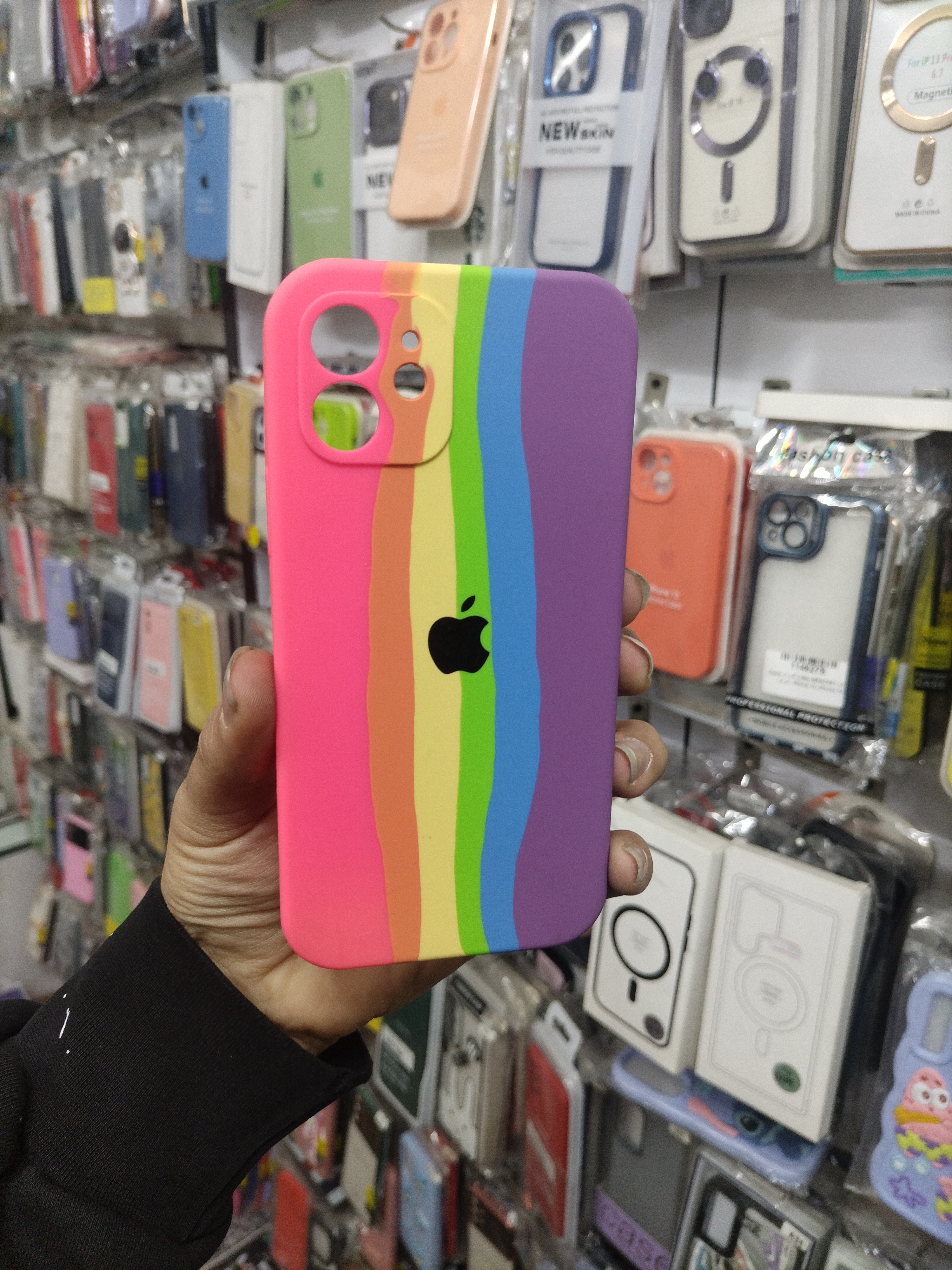 کاور گوشی موبایل آیفون 12 نرمال iPhone12 سیلیکونی اورجینال پاکنی
