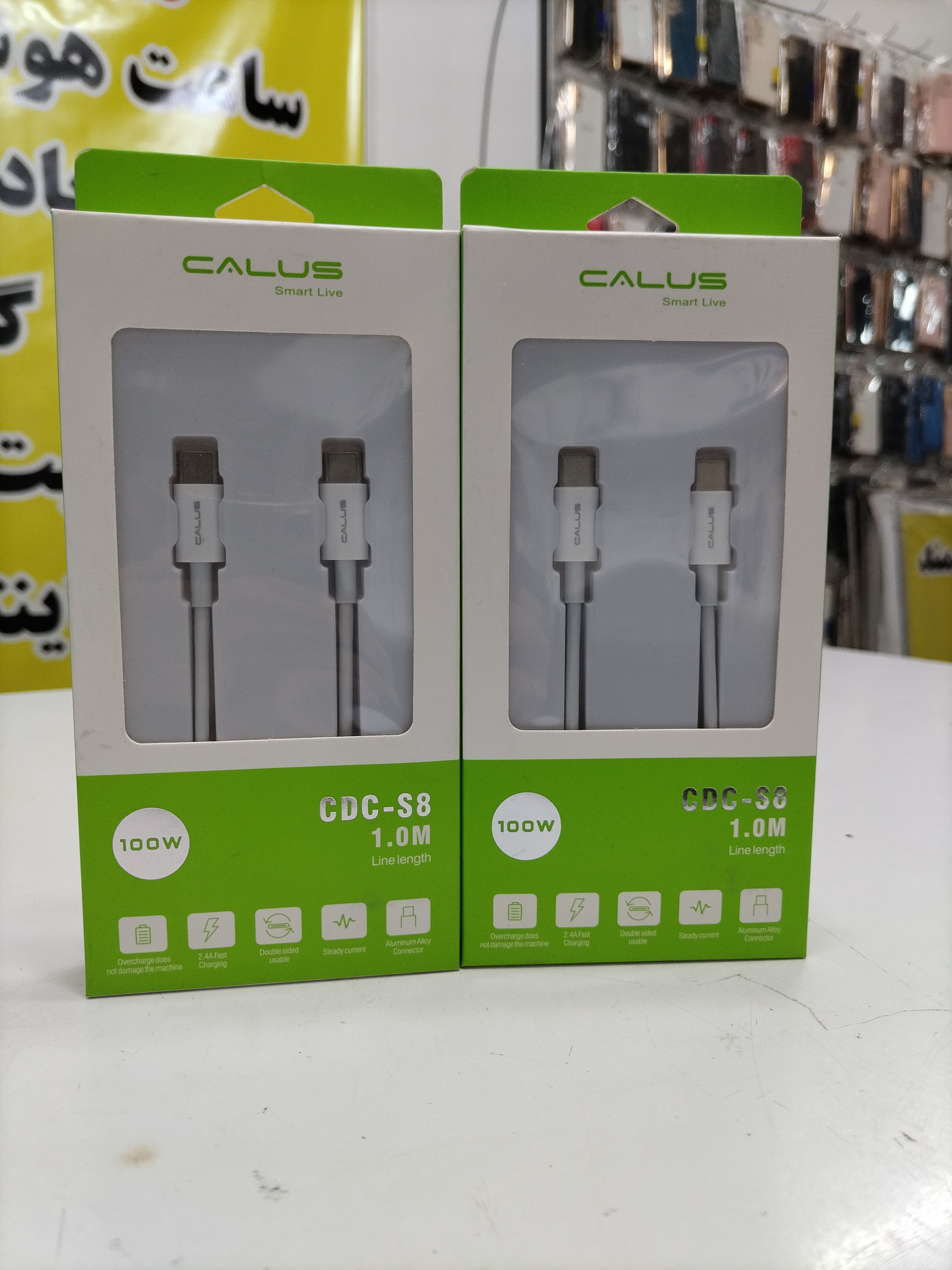 کابل دوسر تایپ سی 100 وات کالیوس (calus)