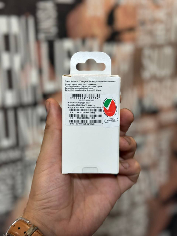 شارژر15W به همراه کابل شارژر دو سر تایپ سی اصلی