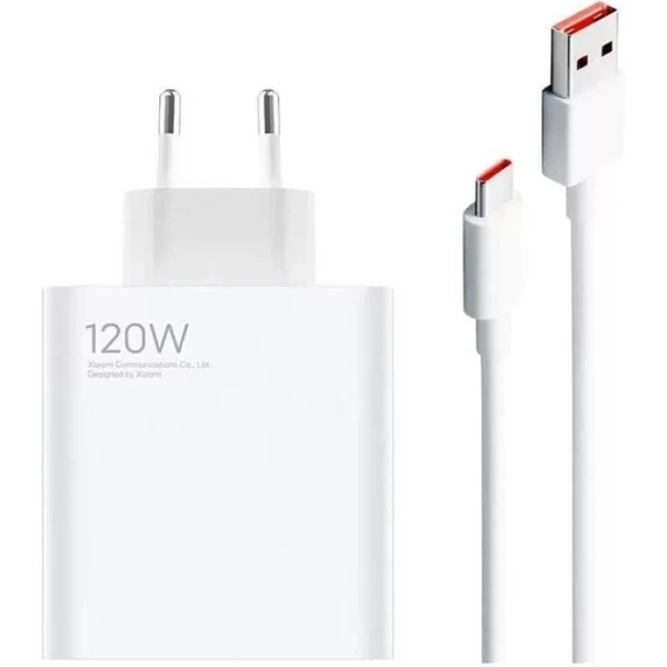 شارژر 120 وات شیائومی(Xiaomi) اورجینال دو پین – همراه کابل