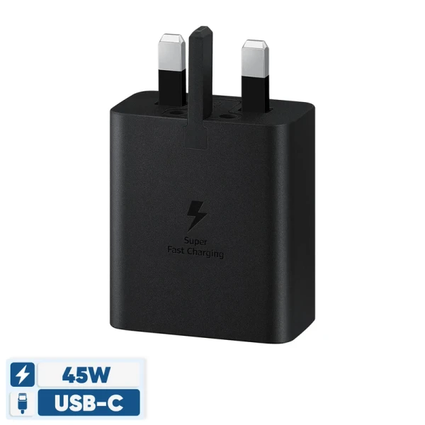 آداپتور شارژر 45 وات اصل سامسونگ مدل EP-T4511 همراه با کابل تایپ سی