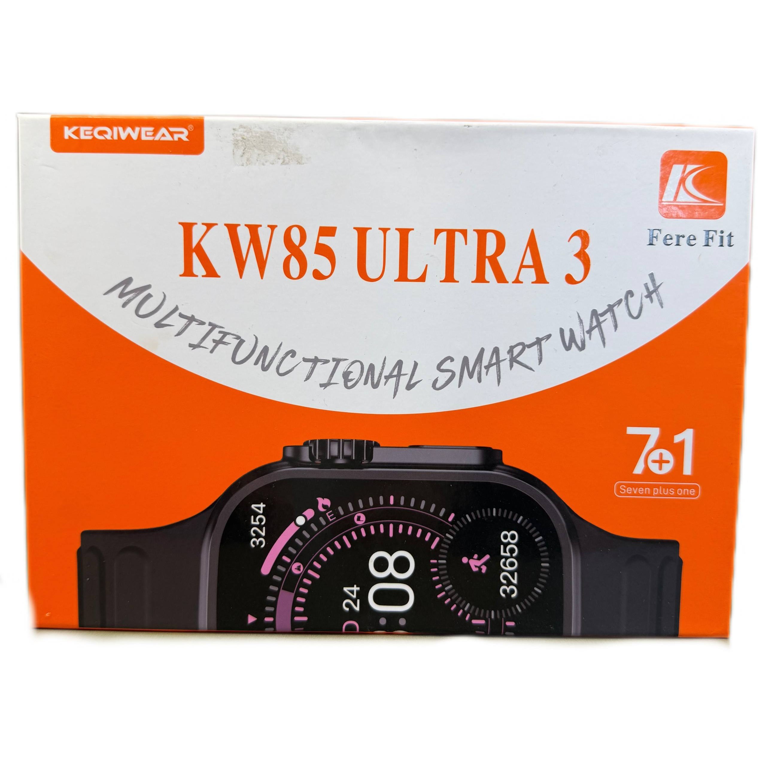ساعت هوشمند KEQIWEAR مدل KW85 ultra3 هفت بند
