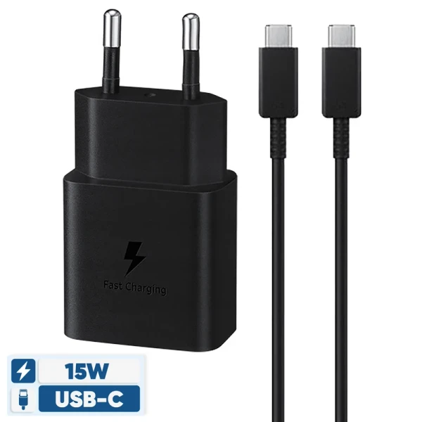 شارژر دیواری 15 وات PD مدل EP-T1510 سامسونگ به همراه کابل Type-C
