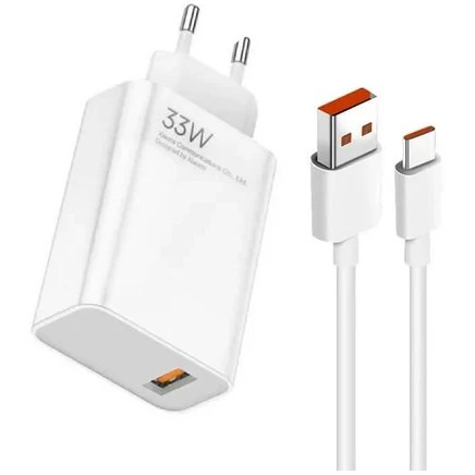 شارژر دیواری شیائومی مدل 11 Lite ظرفیت ۳۳ وات با کابل Type-C