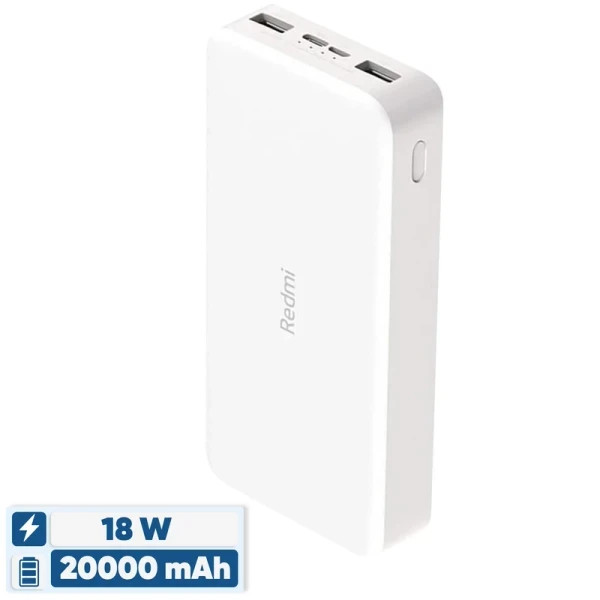 پاوربانک شیائومی مدل Redmi PB200LZM ظرفیت 20000 میلی آمپر ساعت