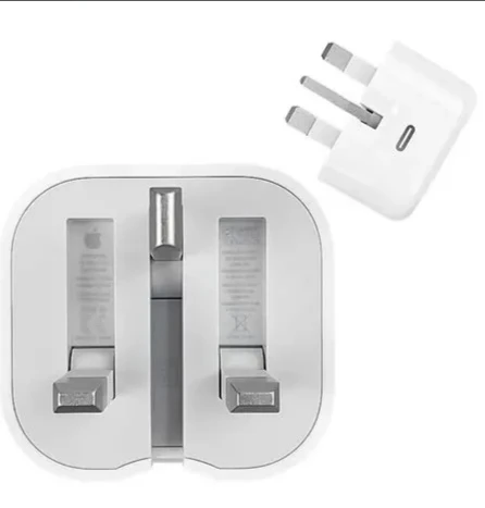 آداپتور 20 وات اصل آیفون+کابل لایتنینگ+تبدیل 3به2 چراغدار